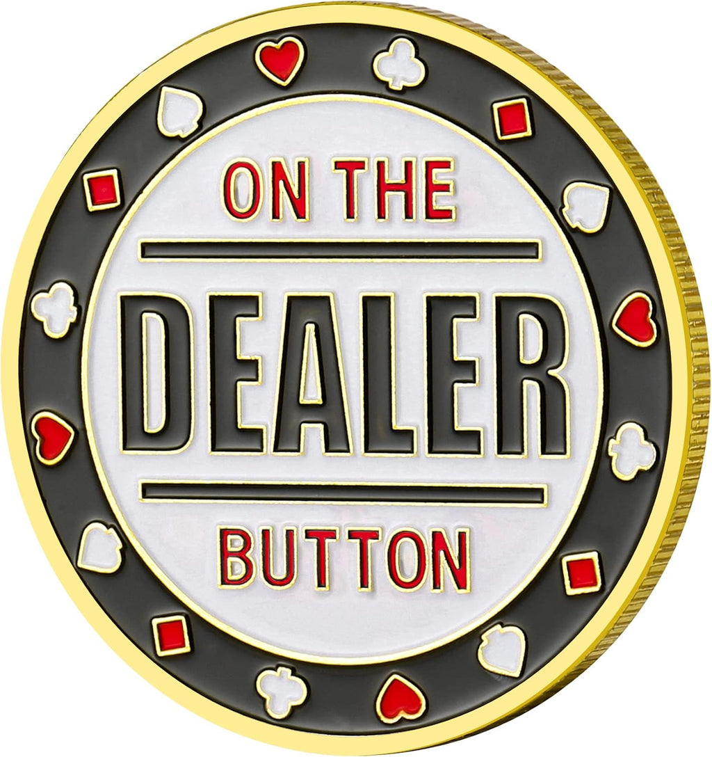 Small Blind, Big Blind, Dealer Button, Poker Guard, Poker Gifts for Men, Poker Accessories, Poker Chips with Plastic