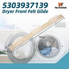 5303937139 Dryer Front Felt Glide Assembly, for Frigidaire, Kenmore