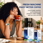 Coffee Machine Descaling Tablets & Cleaning Tablets Kit for Jura,Combo Pack
