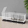 Metal Chicken Coops Removable Chicken Cage Encrypted Gap 1.3cm Small Animals House Duck Cat Playpen Rabbit Hutch for