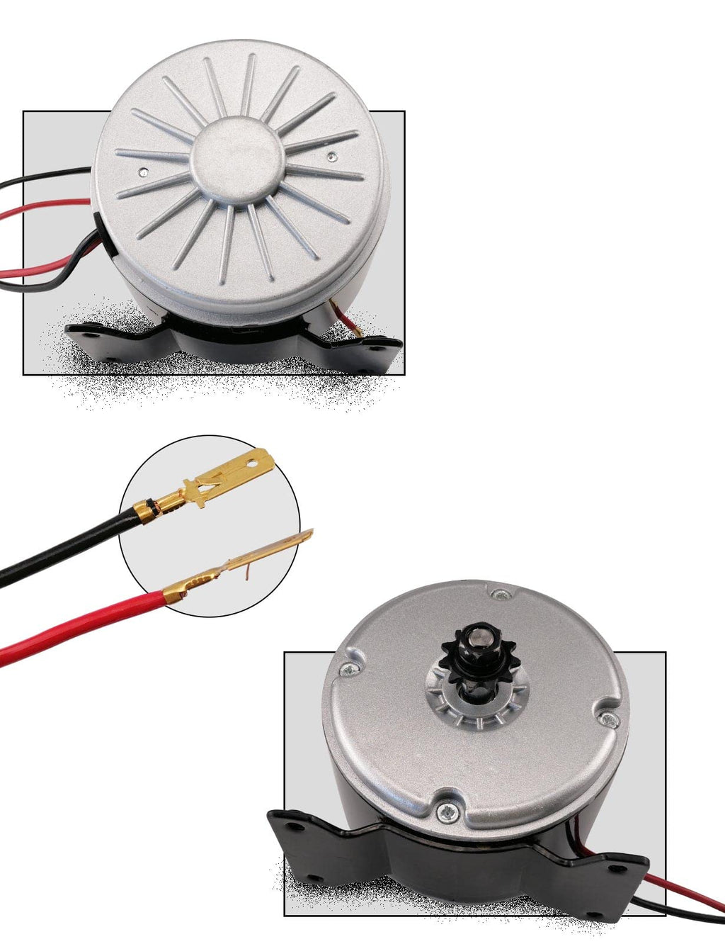 24V 250W Permanent Magnet Brushed DC Motor for DIY Generator Projects