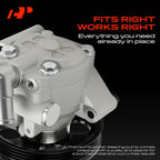 A-Premium Power Steering Pump, with Pulley Compatible with Ford