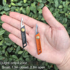2Pack Mini Utility Knife Box Cutter, Small Keychain Pocket Knives