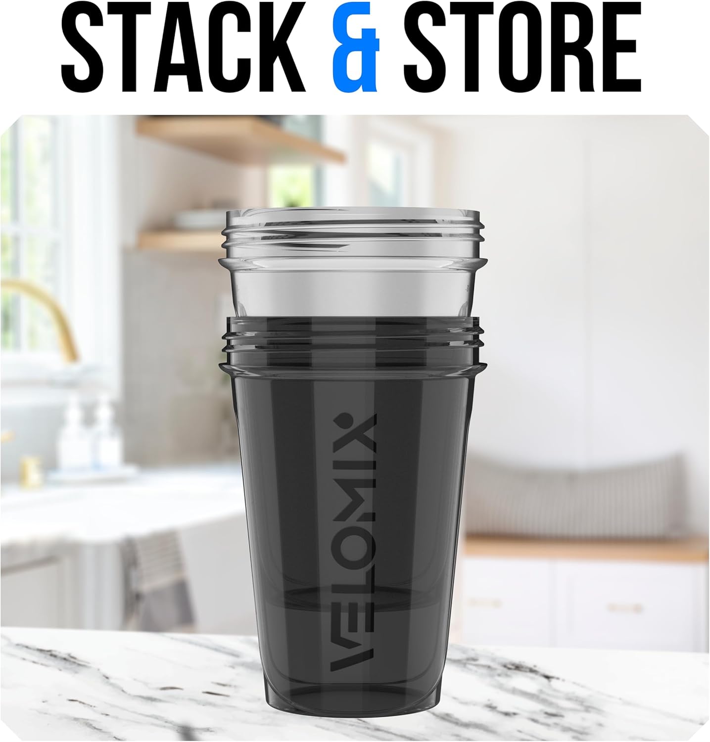 2 Pack 20oz Protein Shaker Bottle for Protein Mixes, Black/Transpar | 2x Wire Whisk, Leak Proof Shaker Cups for