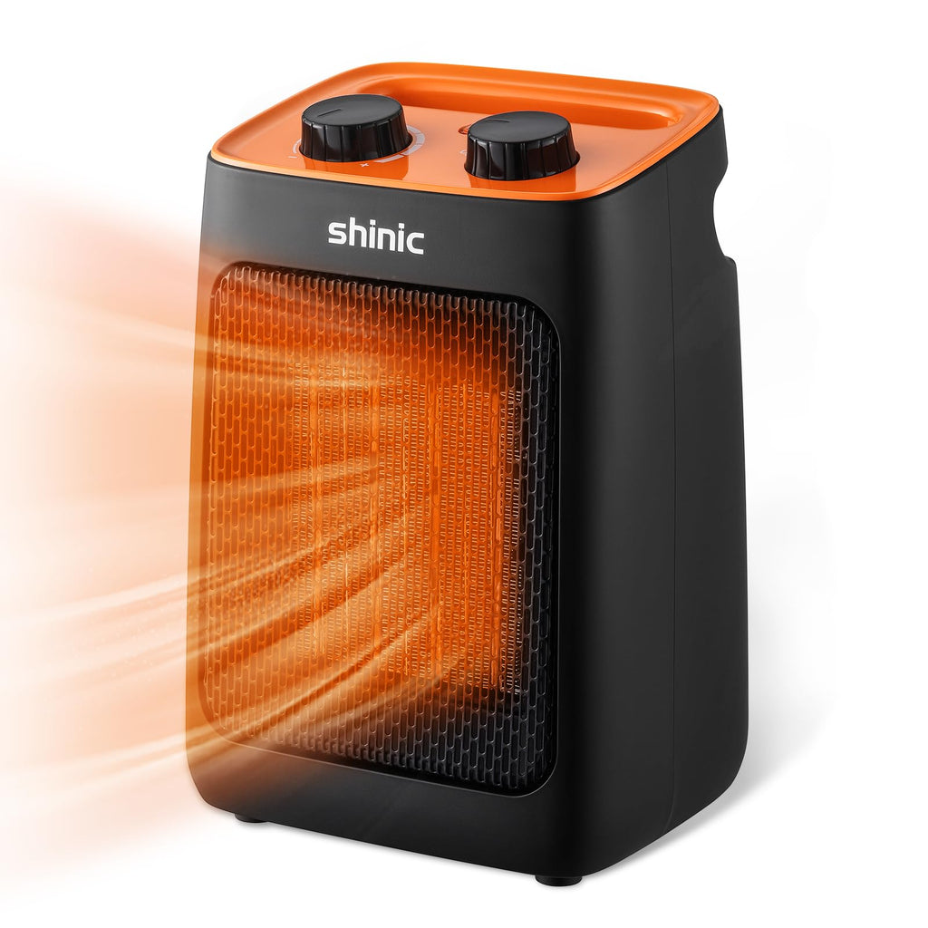 1500W Portable Space Heater for Indoor Use,Thermostat, 2S Fast Heat