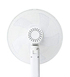 16″ DC-Motor Energy Saving Stand Fan with Remote and Timer – Piano White