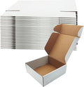 8x8x3 inch White Shipping Boxes 25Pack,Craft Gift Boxes,Bulk of Mailers