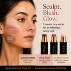 Contour Stick Set, Blush, Bronzer & Highlighter, Enchanted
