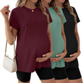 3 Pack Women's Maternity T Shirts
