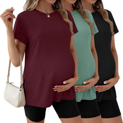 3 Pack Women's Maternity T Shirts