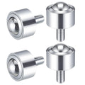 4 Pcs 1 Inch Steel Roller Ball Transfer Bearing Caster