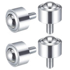 4 Pcs 1 Inch Steel Roller Ball Transfer Bearing Caster
