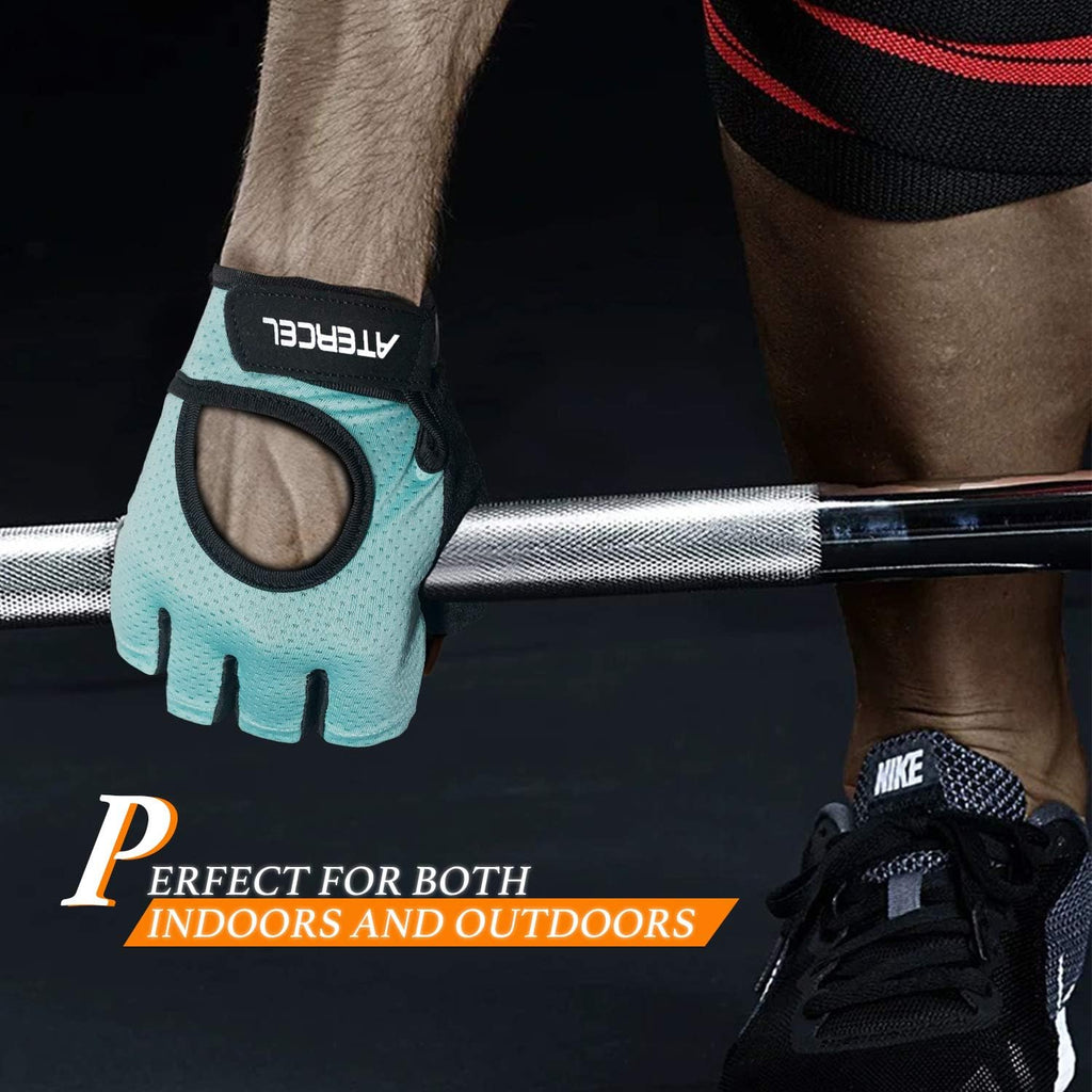 Weight Lifting Gloves Full Palm Protection, Workout Gloves for Gym, Cycling, Exercise, Breathable, Super Lightweight