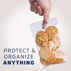 4"x6" Zip Bags, 100 Pack, 2 Mil, Reclosable, for Storage, GPI