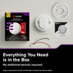 Hardwired Kidde App Enabled Smart Smoke and Carbon Monoxide Detector, AA Battery Backup, Voice Alerts, Interconnected