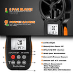 Handheld Anemometer with Barometric Altimeter,HVAC Pressure w/Data Logging