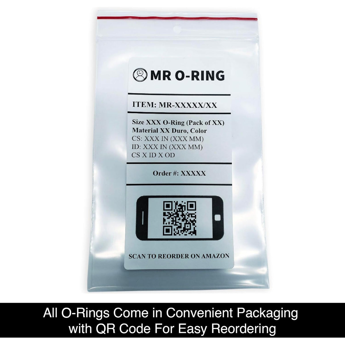 232 Silicone O-Ring, 70A Durometer, Red, 2-3/4" ID, 3" OD, 1/8" Width (Pack of 10)