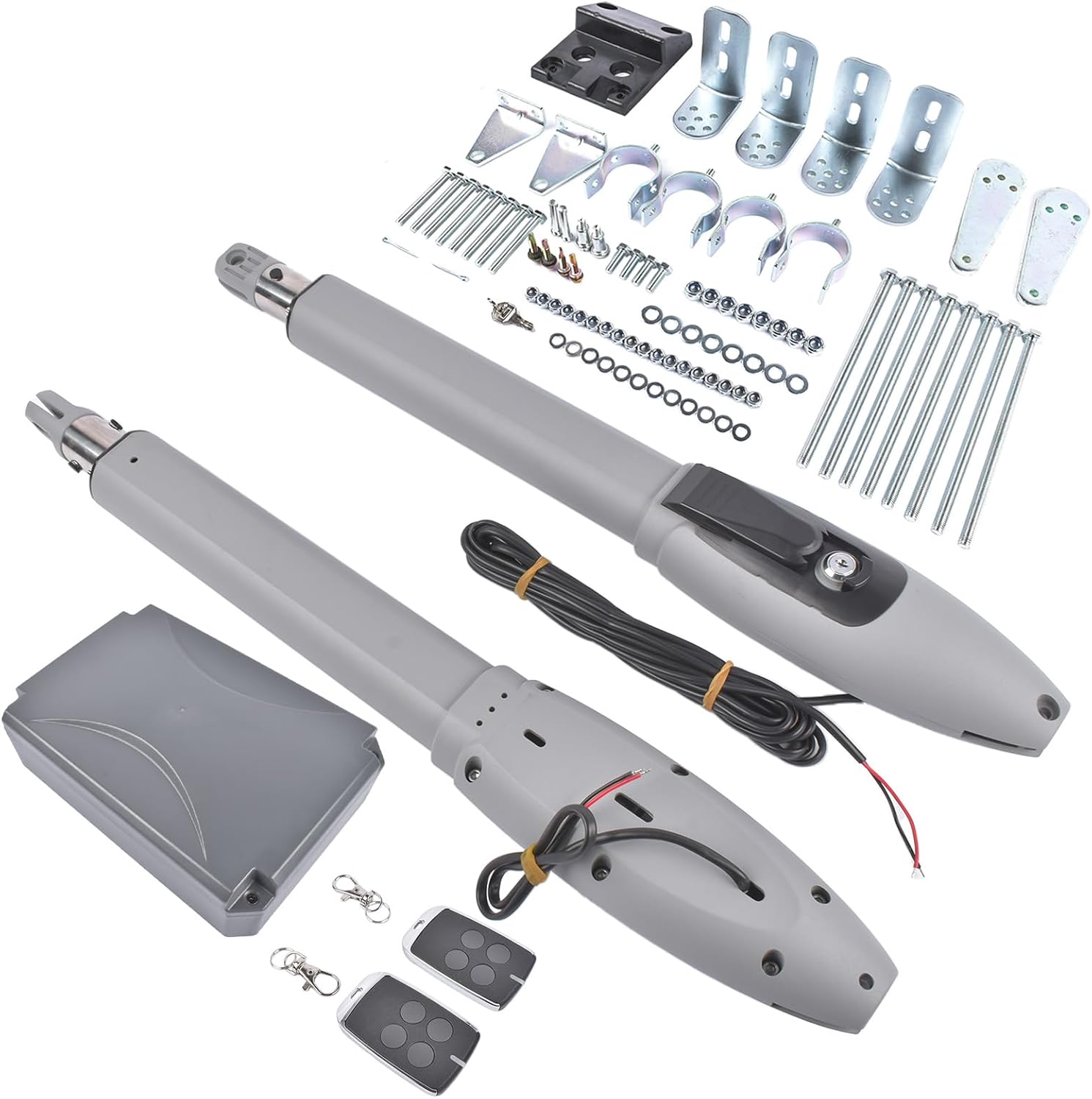 Automatic Dual Swing Gate Opener Kit for Doors up to 660lb*2 with Remote