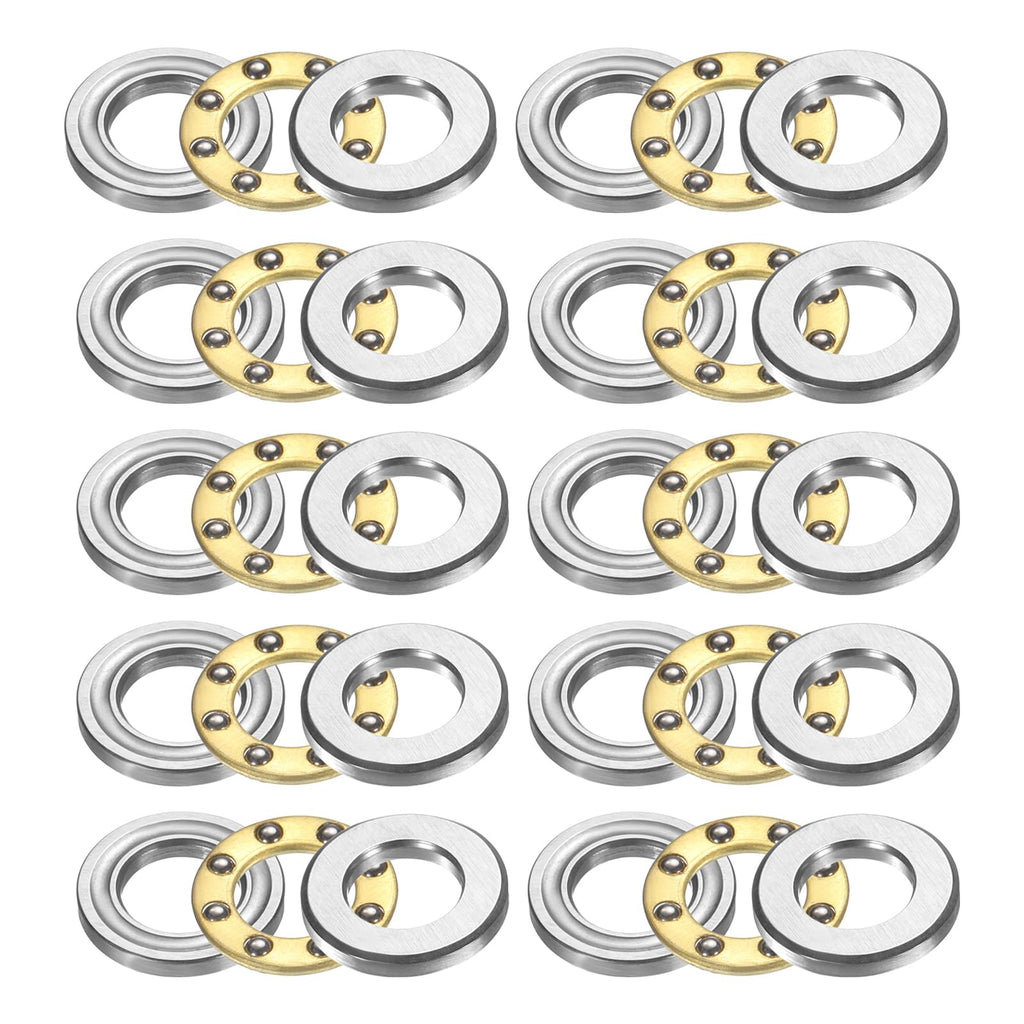 uxcell 10Pcs F6-11M Thrust Ball Bearings 6mm Bore 11mm OD 4.5mm Thick