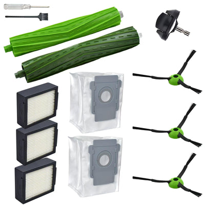 Yojolee Replacement Parts Compatible with iRobot Roomba J7 J7+ J5 J5+ J6 J6+ J8 J8+ J9 J9+ Vacuum Cleaner Accessories Kit,Front Caster Wheel,Rubber Roller Brushes,3 HEPA Filters,3 Side Brushes,2 Bags