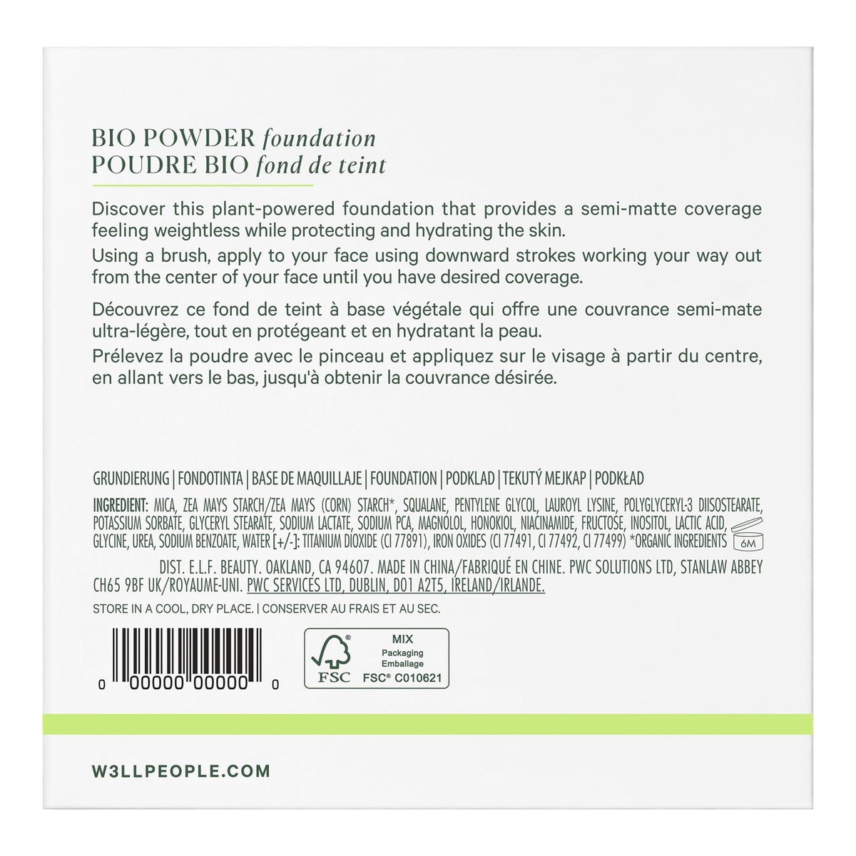 Bio Powder Foundation, 8W