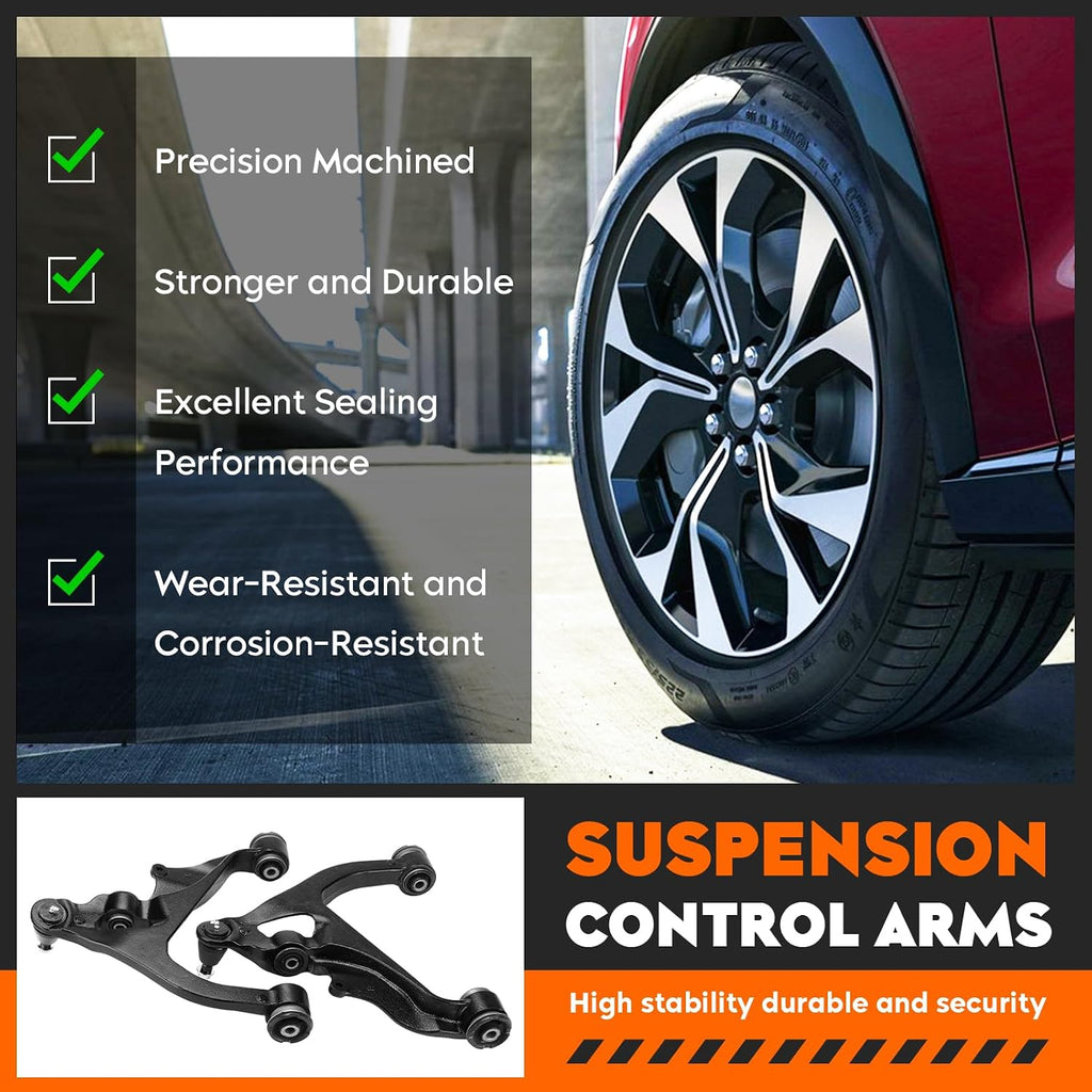 4WD Front Lower Control Arms Kit Fit for Dodge Ram 1500 2006-2018, for Dodge Ram 1500 Classic 2019-2021, 2PC