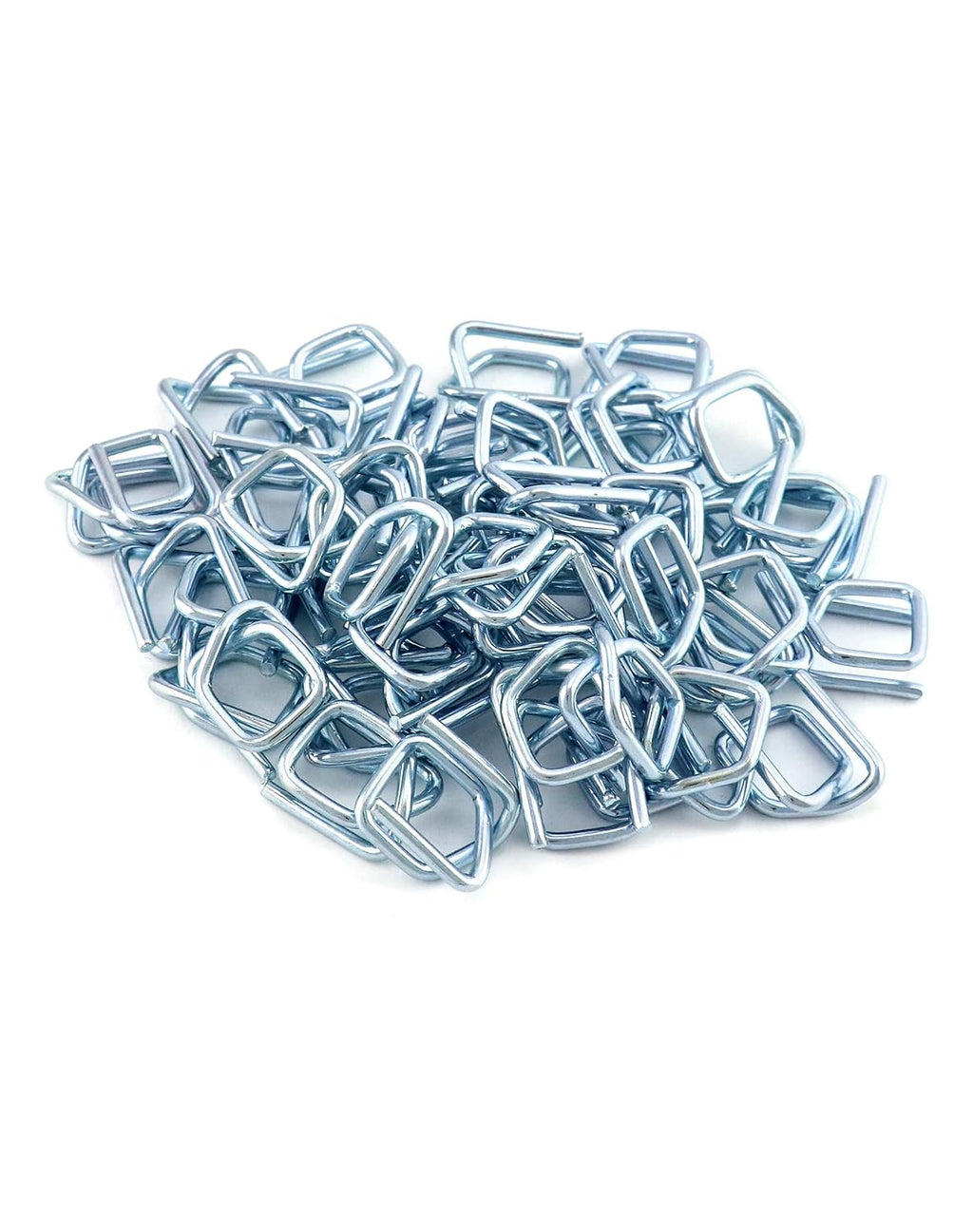 Metal Wire Buckle, 1/2" Width, 50 Pack, Silver
