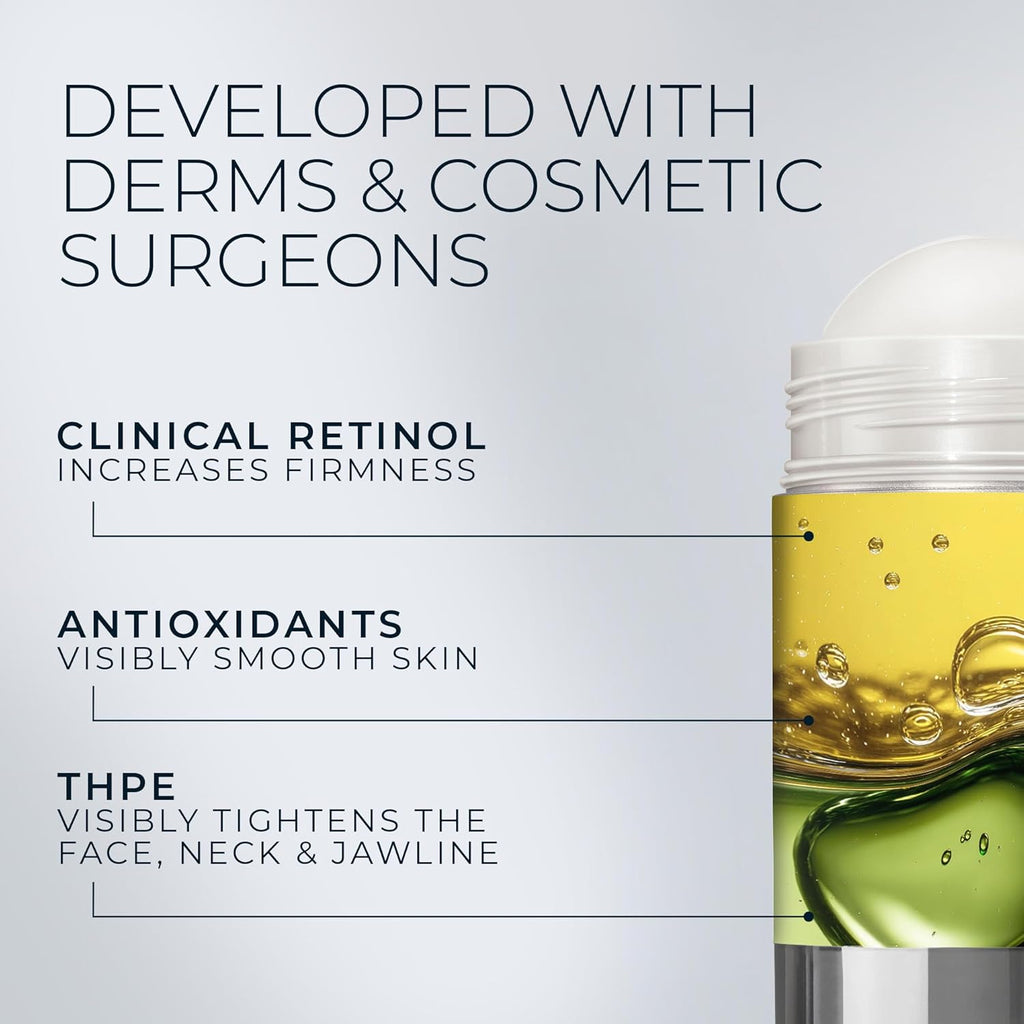 Derm Correxion Retinol Serum for Face Anti Aging Firming Serum Stick | 1oz, Antioxidants visibly tighten and firm