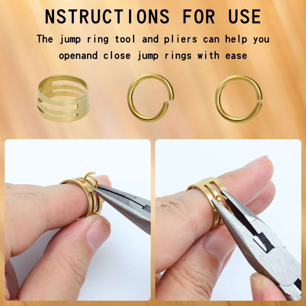 Jewelry Making Supplies Kit, Jewelry Repair Tools Kit with Pliers, Open Jump Rings, Lobster Clasps, Earring Hooks