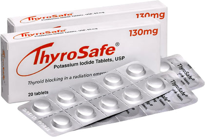 Potassium Iodide 130mg Tablets (KI Pills) - Iodine for Radiation Emergency Protection | Nuclear Fallout Survival Gear