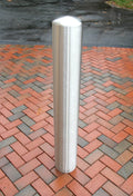Stainless steel 6"x48" domed security bollard post cover