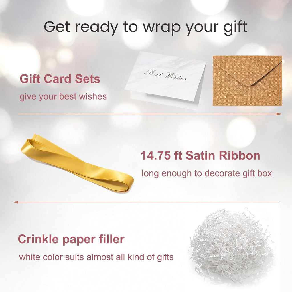 12x12x12 Inches Large Gift Box with Lid for Presents White 1 Pack