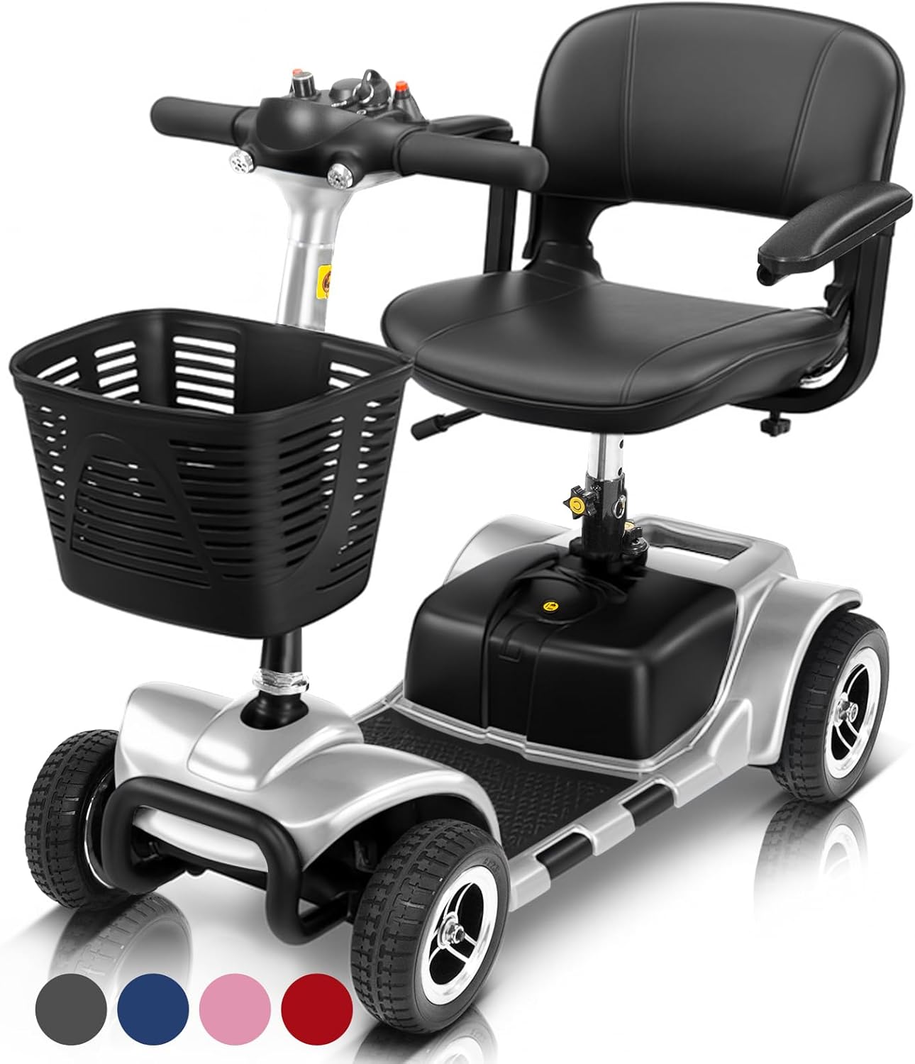 4 Wheel Mobility Scooter - Electric Powered Wheelchair Device