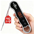 0.3s Fast Read Meat Thermometer – USB-C Rechargeable, Silvery