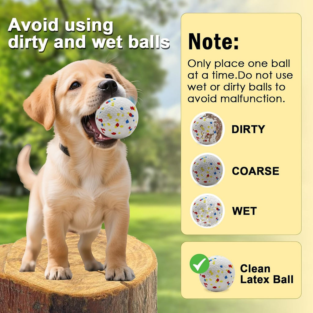 Automatic Ball Launcher, Hands‑free Dog Ball Thrower, Adjustable Distance Dog Fetch Machine (19-45FT), Suitable for