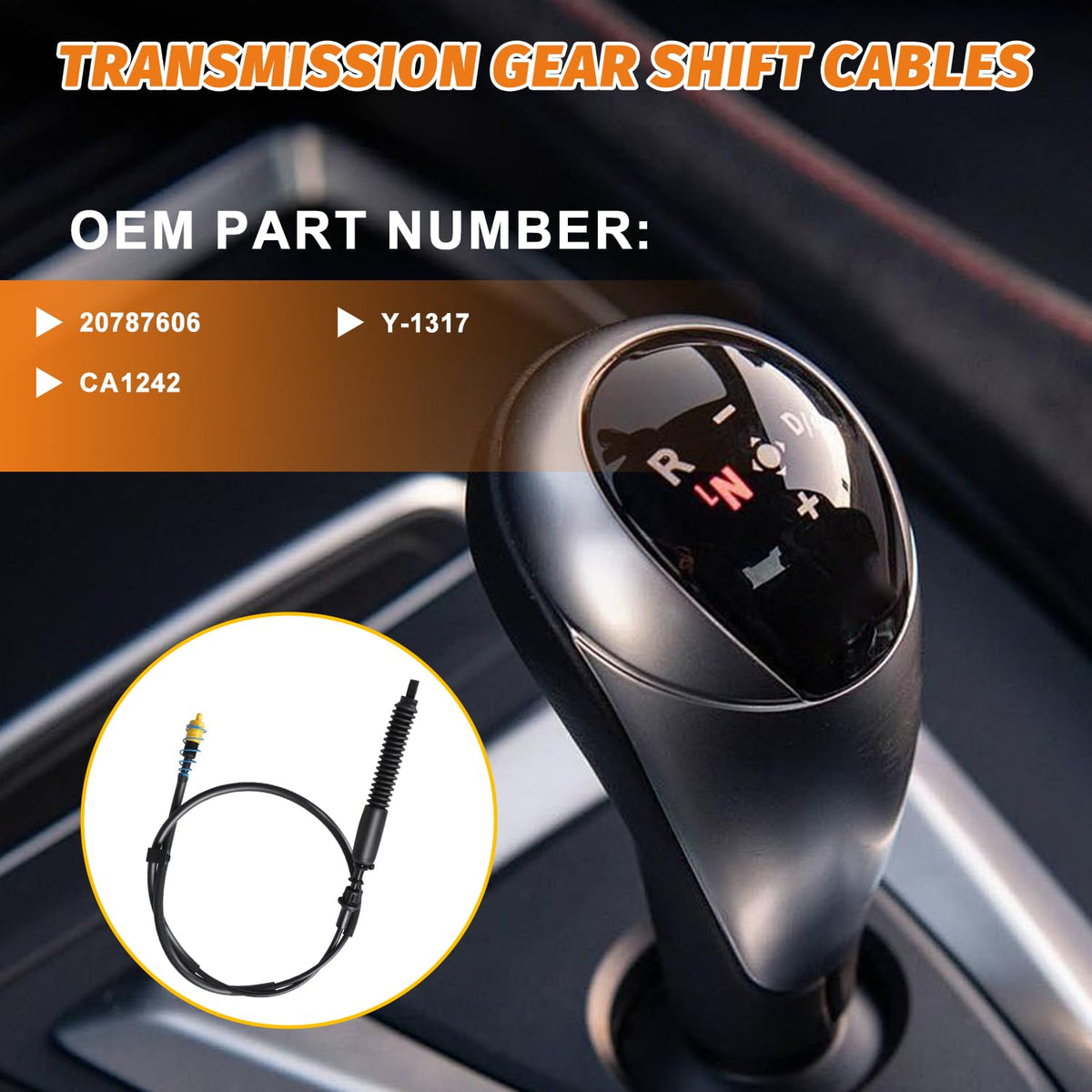 20787606 Lower Shift Cable for Escalade/Escalade ESV 2007-2008