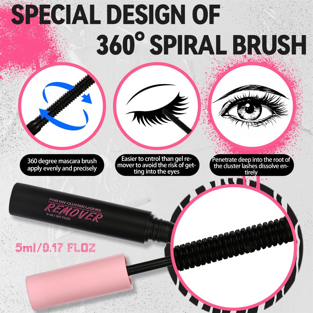 Lash Bond And Seal, Remover, Tweezers Kit Long-Lasting, Waterproof For DIY Eyelash Extension At Home Use Beginners