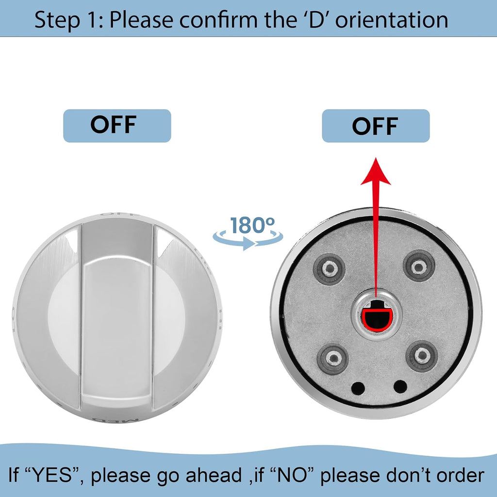 Sieri NX58K9850SG NX58K9850SS NX58K9852SG Knob for Samsung Gas Stove Knobs