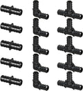 15pcs 1/2" Poly PPSU Barb Crimp PEX Fitting Combo, No Lead
