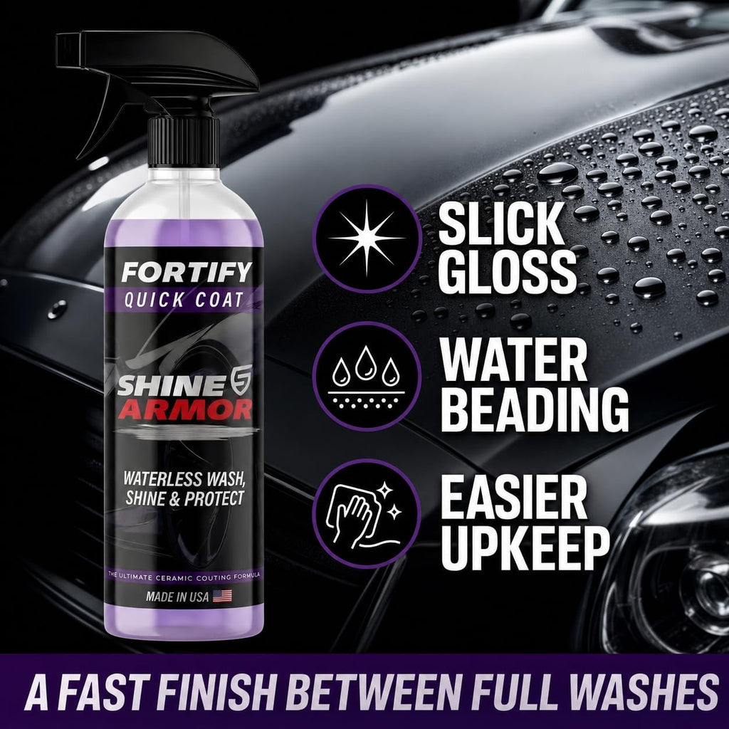 Ceramic Coating Spray - Clean, Glossy, Protected Paint in 15 Minutes Flat | 16 Fl Oz - Twice the coverage, same