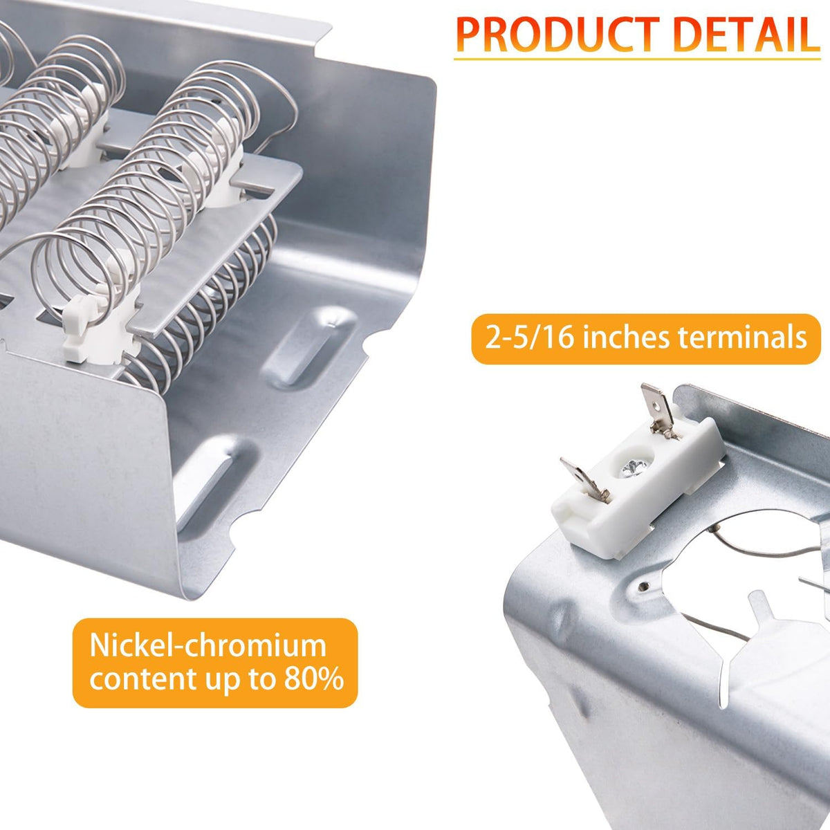WED5540SQ0 WED5800SW0 WED5840SW0 Dryer Heating Element Kit for Whirlpool