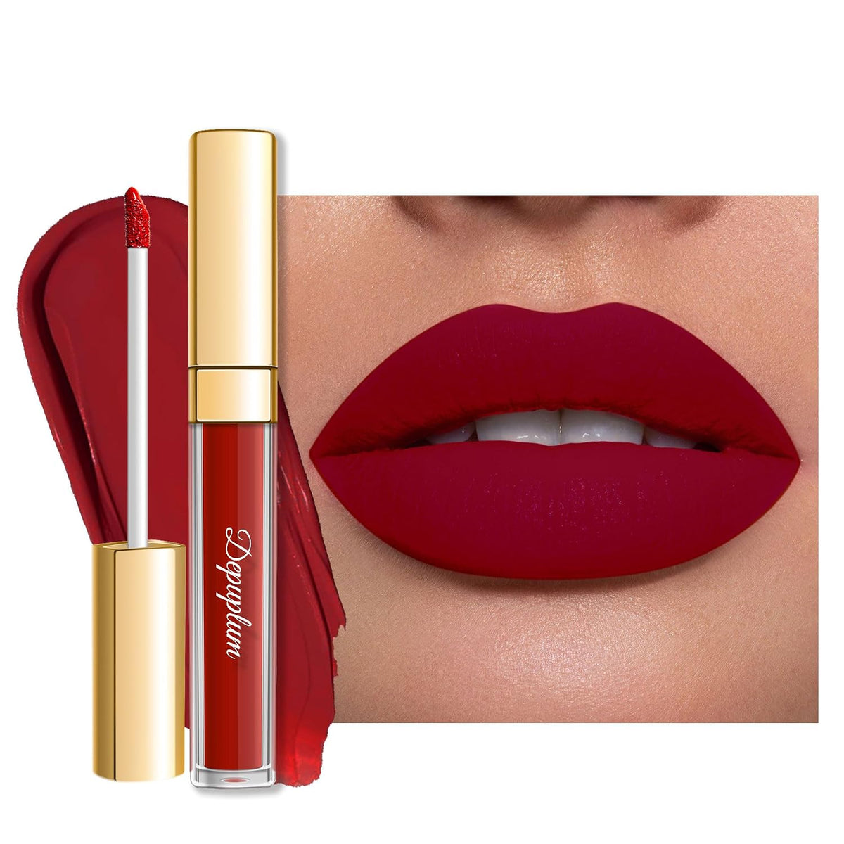 Dark Red Lipstick Matte for Women Colorstay Long Lasting Lipsticks