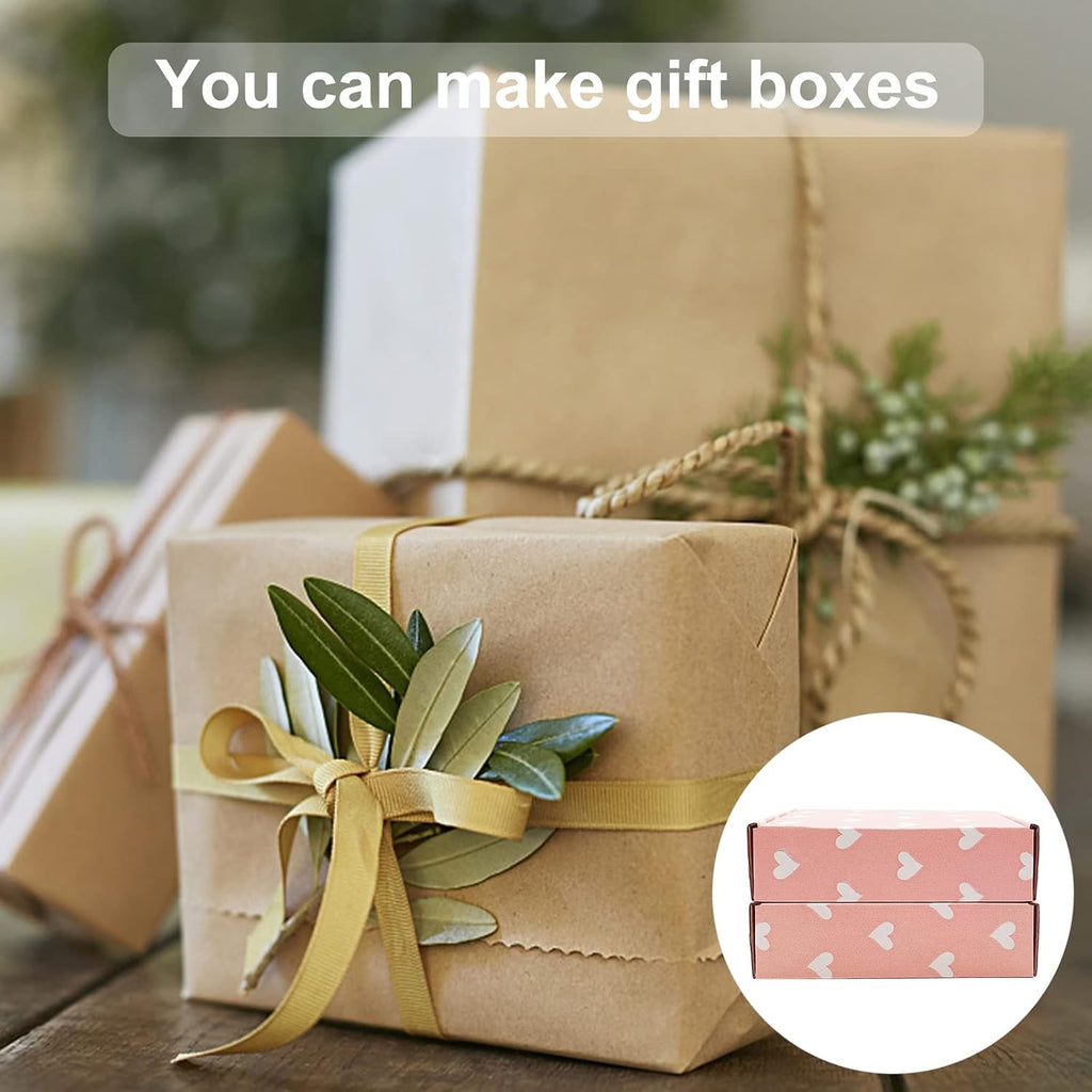 Green Recyclable Cardboard Small Gift Mailer Boxes for Shipping Packaging Craft Mother's Day Gifts Giving Products