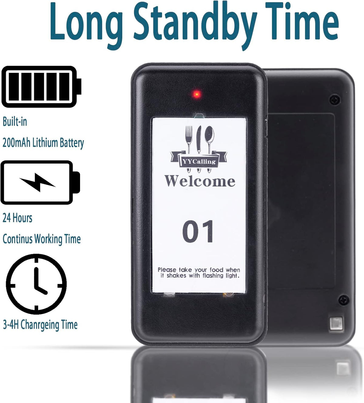 Restaurant Pager,Pagers for Restaurants 10 Guest Pagers
