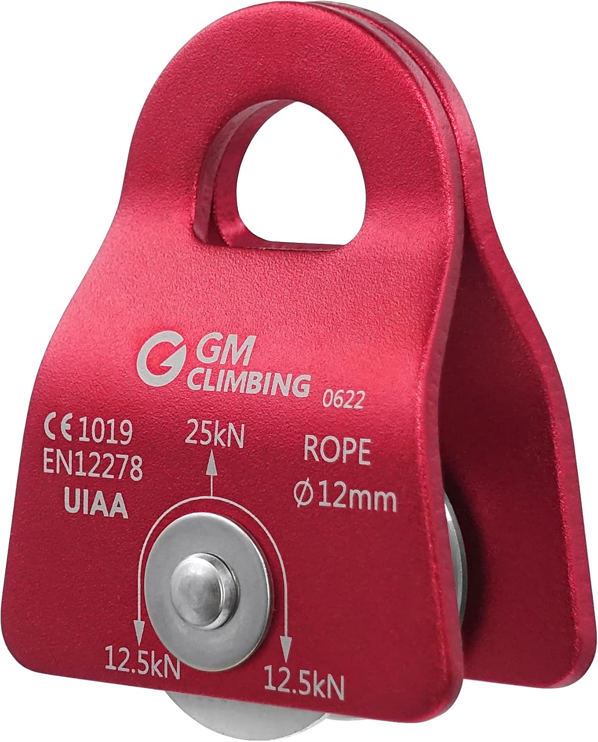 Micro Prusik Minding Pulley 25kN CE UIAA Certified 12mm Single Pulley Mobile Side Plates for Arborist Rigging