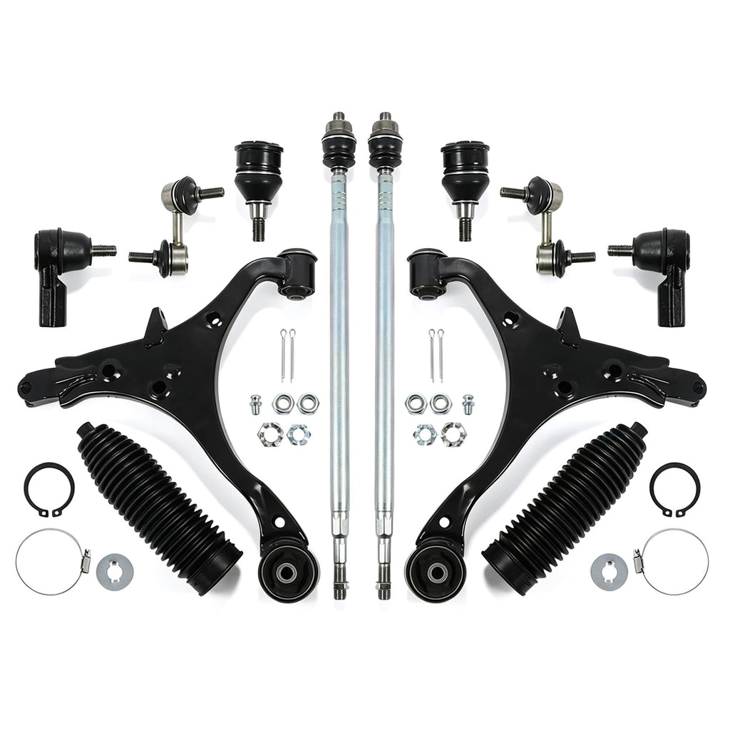 Jecoupoon 12Pc Front Lower Control Arm Compatible with CR-V 02-06 4WD/2WD
