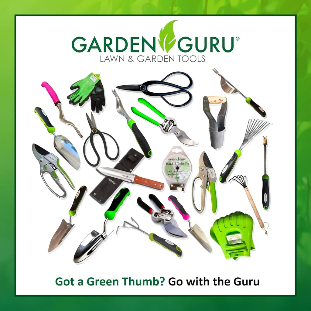 Garden Guru Garden Tool Set 3pc Hand Trowel Transplanter Cultivator – Heavy Duty Rust Resistant Stainless Steel