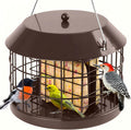 Squirrel Proof Suet Bird Feeders for Outdoors Hanging, Brown