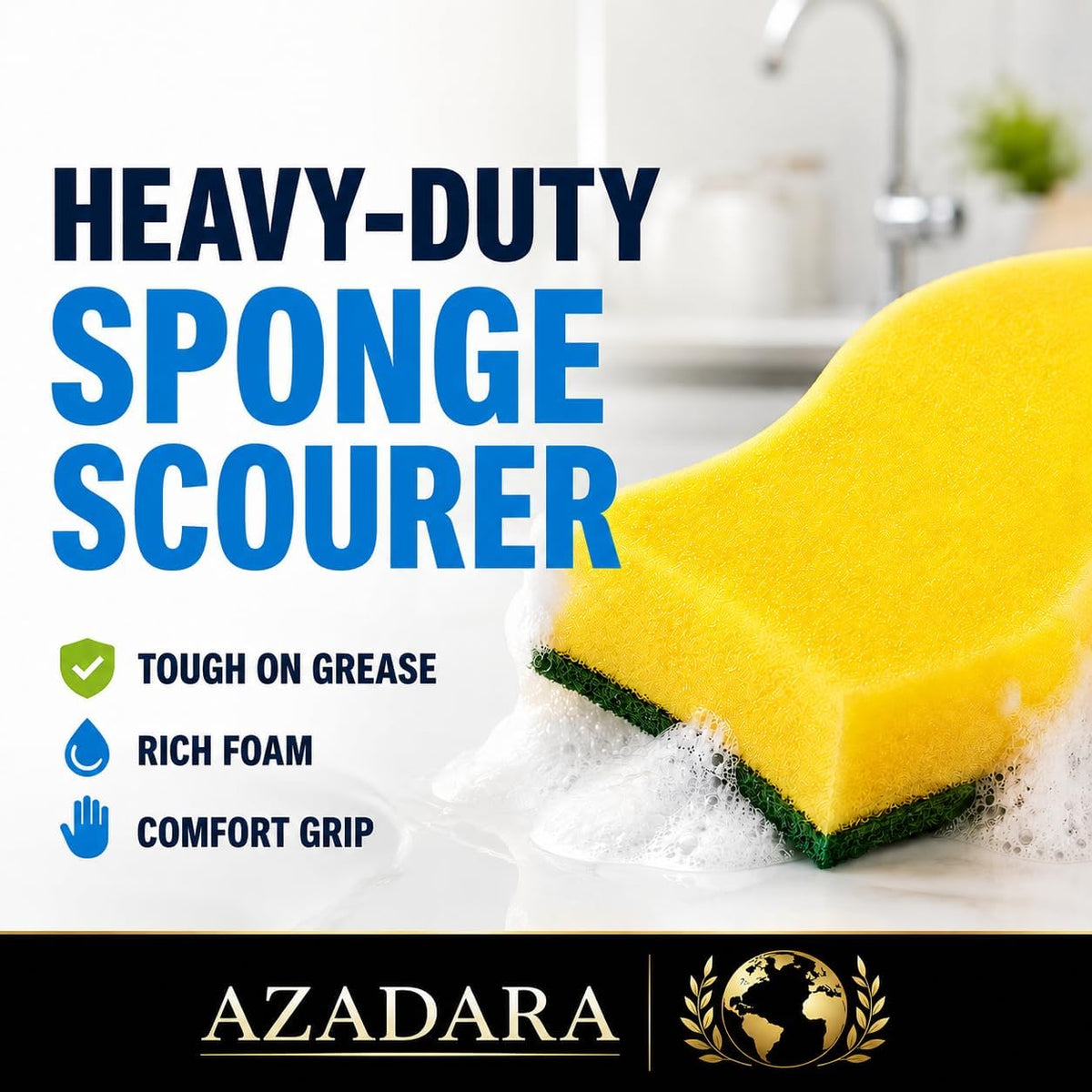 Heavy Duty Kitchen Sponges, 24 Pack