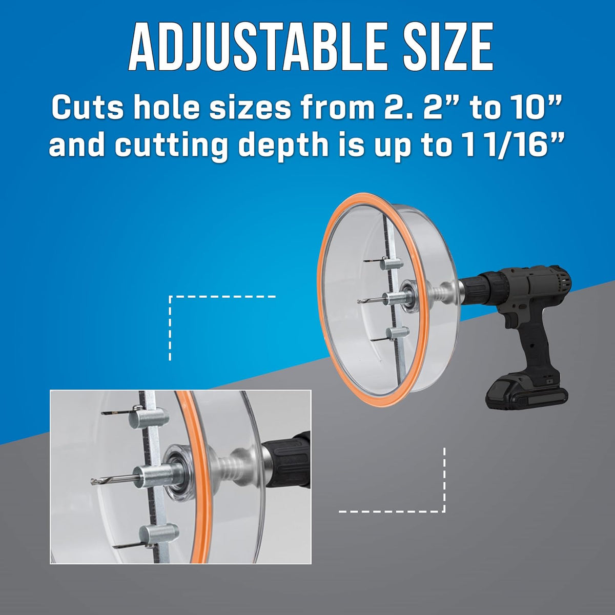 Jonard Tools AHC-10 Professional Grade Round Hole Saw Cutter